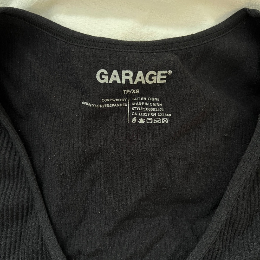 Garage Stella Long Sleeve Seamless top Black - Picture 3 of 6
